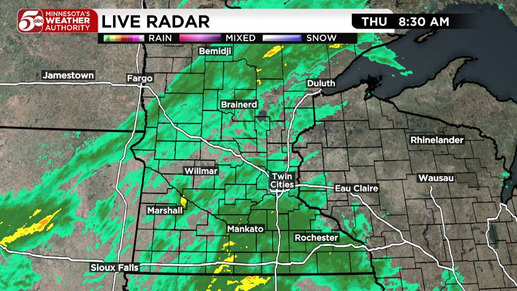 Thursday weather: Cool and wet day ahead — KSTP 5, Orono Community news