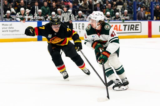 Quinn Hughes has a goal and an assist in his Vancouver return in Wild’s 4-2 victory — KSTP 5, Orono Sports news