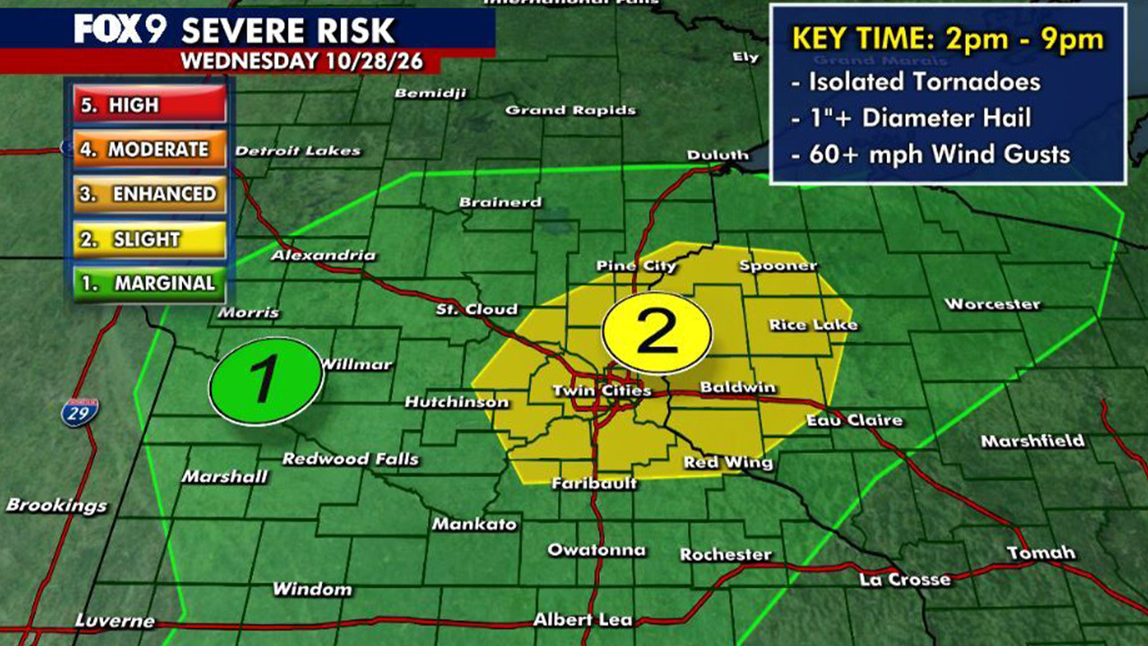 Minnesota weather: Mild and humid with strong storms possible Wednesday — Orono Community news